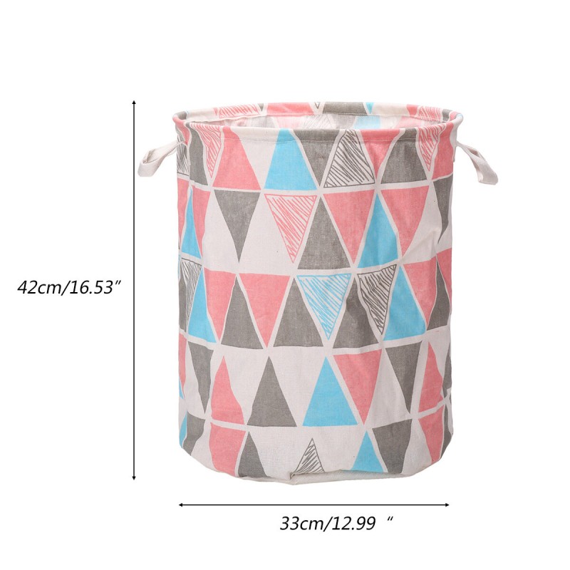 Round Foldable Laundry Storage Bucket Toys Sundries Waterproof Hamper - Jungle Tree