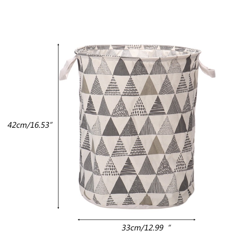 Round Foldable Laundry Storage Bucket Toys Sundries Waterproof Hamper - Jungle Tree