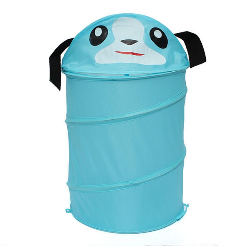 32x45cm Foldable Animal Design Laundry Bag Bathroom Dirty Clothes Casket - Orange Bear