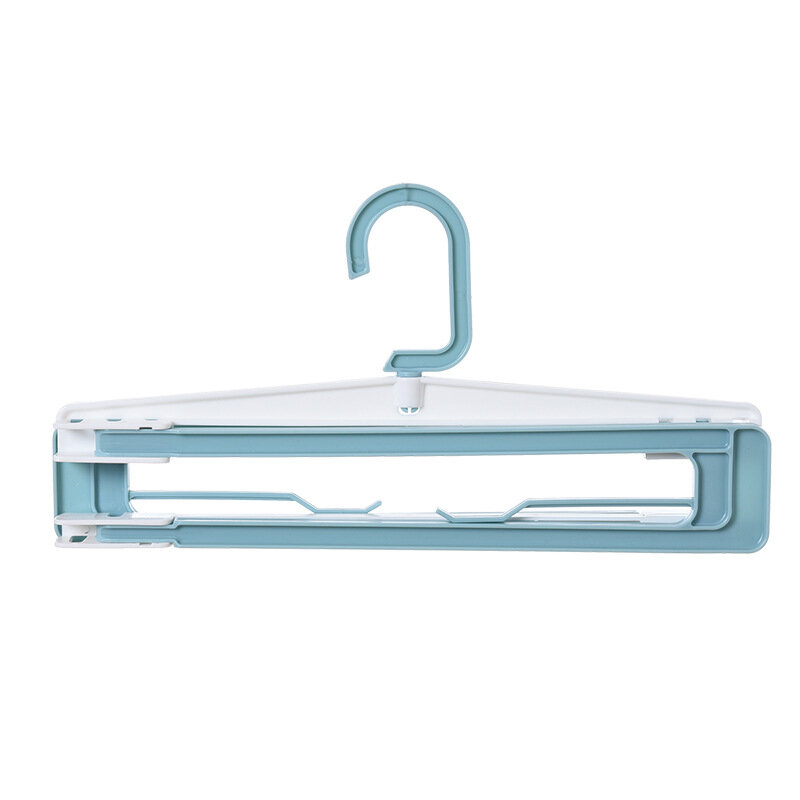 Folding Hanger Cloth Racks Portable Travel Hanger Racks Plastic Drying Racks - Green