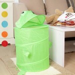 32x45cm Foldable Animal Design Laundry Bag Bathroom Dirty Clothes Casket - Orange Bear