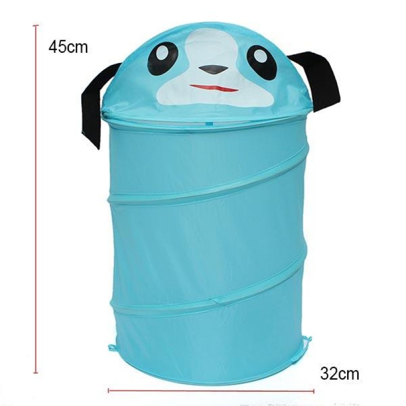 32x45cm Foldable Animal Design Laundry Bag Bathroom Dirty Clothes Casket - Orange Bear