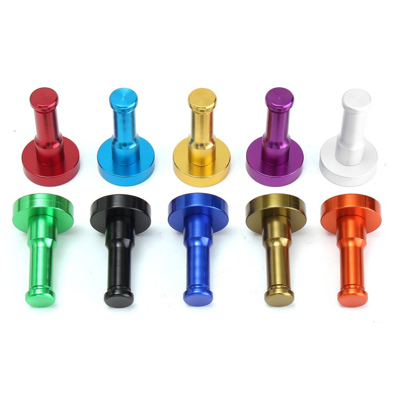 1Pcs Wall Mounted Decorative Bathroom Hooks Towel Racks Aluminum Finish Candy Color Clothes Hanger Towel Coat Robe Hook - Blue