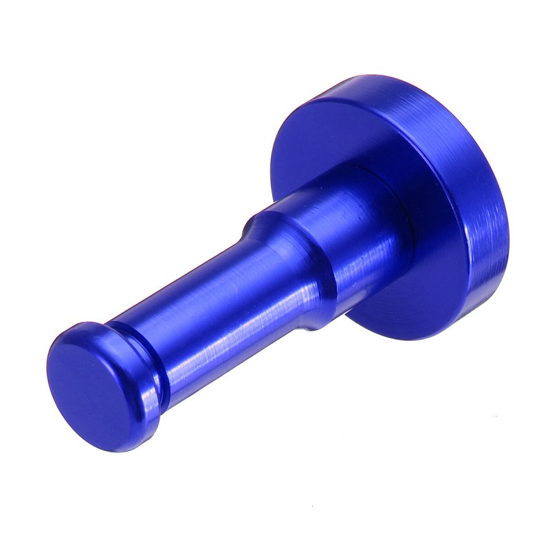 1Pcs Wall Mounted Decorative Bathroom Hooks Towel Racks Aluminum Finish Candy Color Clothes Hanger Towel Coat Robe Hook - Blue