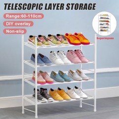 3 Tiers Shoe Rack Storage Organizer Tower Metal Sh...