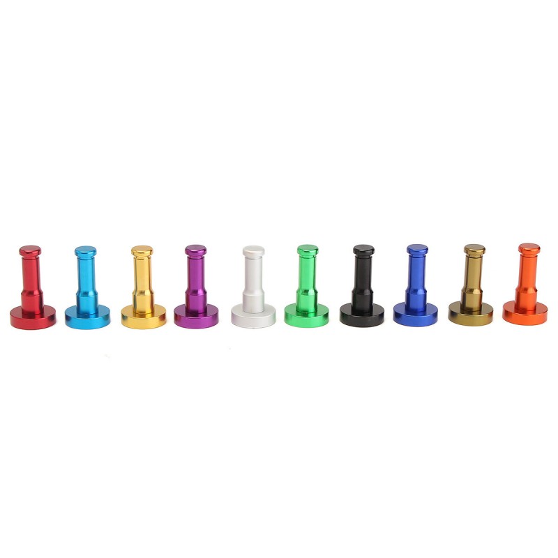 1Pcs Wall Mounted Decorative Bathroom Hooks Towel Racks Aluminum Finish Candy Color Clothes Hanger Towel Coat Robe Hook - Blue