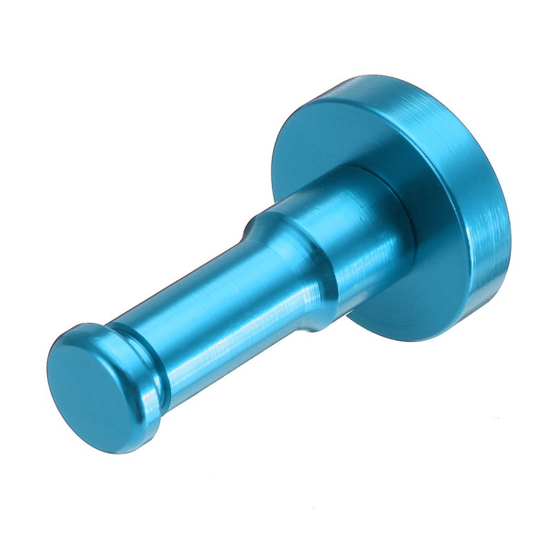 1Pcs Wall Mounted Decorative Bathroom Hooks Towel Racks Aluminum Finish Candy Color Clothes Hanger Towel Coat Robe Hook - Blue