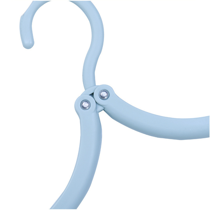 Folding Travel Hanger Portable Travel Clothes Brace Household Windproof Clothes Hanger Non-slip Clothes Hanger Plastic Cloth Han