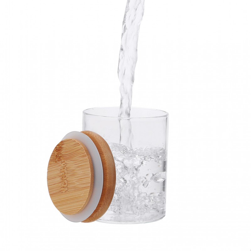 10 Pcs Glass Canister Set with Bamboo Lids Glass Jars, Kitchen Organization Storage Decorative