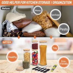 Glass Storage Jar 5 Set Food Storage Containers Ai...