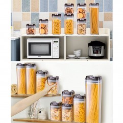 5PCS Air-Tight Food Storage Container Easy Lock Se...